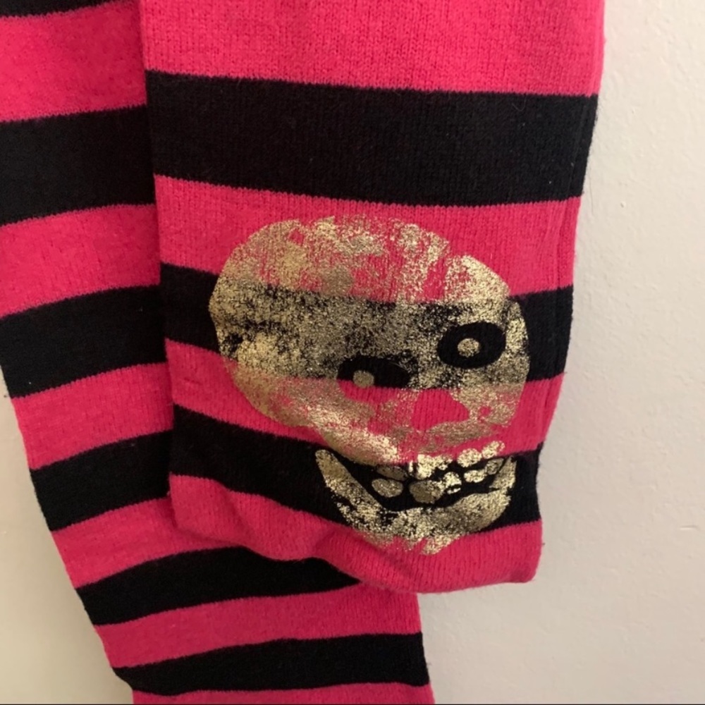 Vintage Betsey Johnson Skull Lamb Wool Scarf